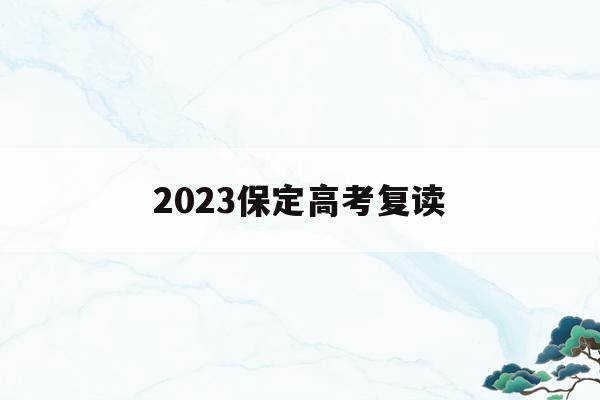 2023保定高考复读(保定的高三复读学校招生简章)