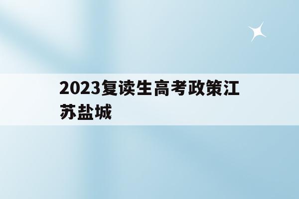 包含2023复读生高考政策江苏盐城的词条
