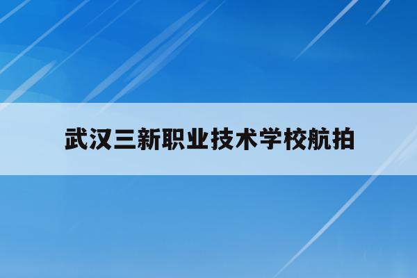 武汉三新职业技术学校航拍(武汉三新职业技术学校航拍地图)