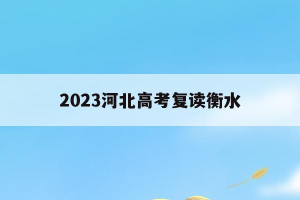 2023河北高考复读衡水(2021河北衡水中学高三复读报名)