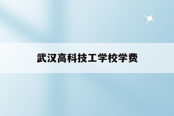 武汉高科技工学校学费(武汉市工业科技学校高考班)