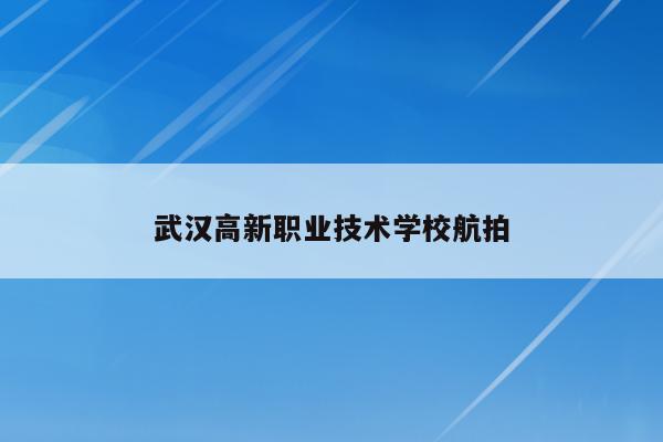 武汉高新职业技术学校航拍