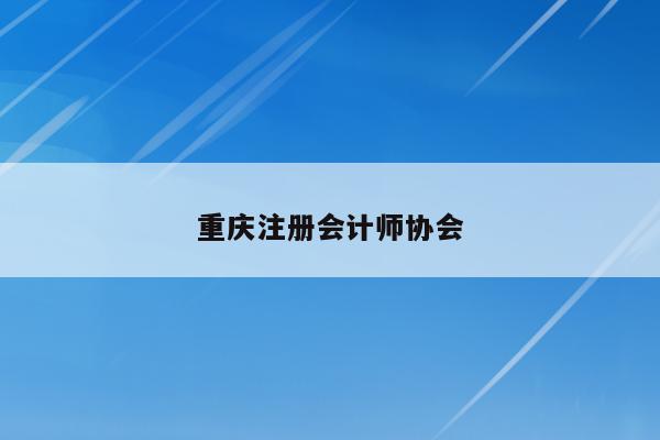 重庆注册会计师协会
